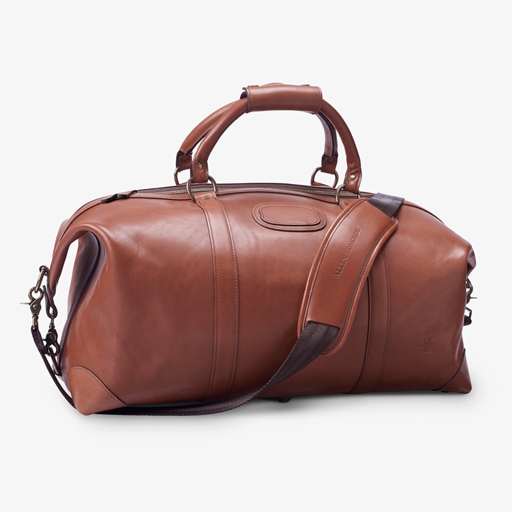 Men s Saddle Leather Collection Duffle Bag ShoeBank