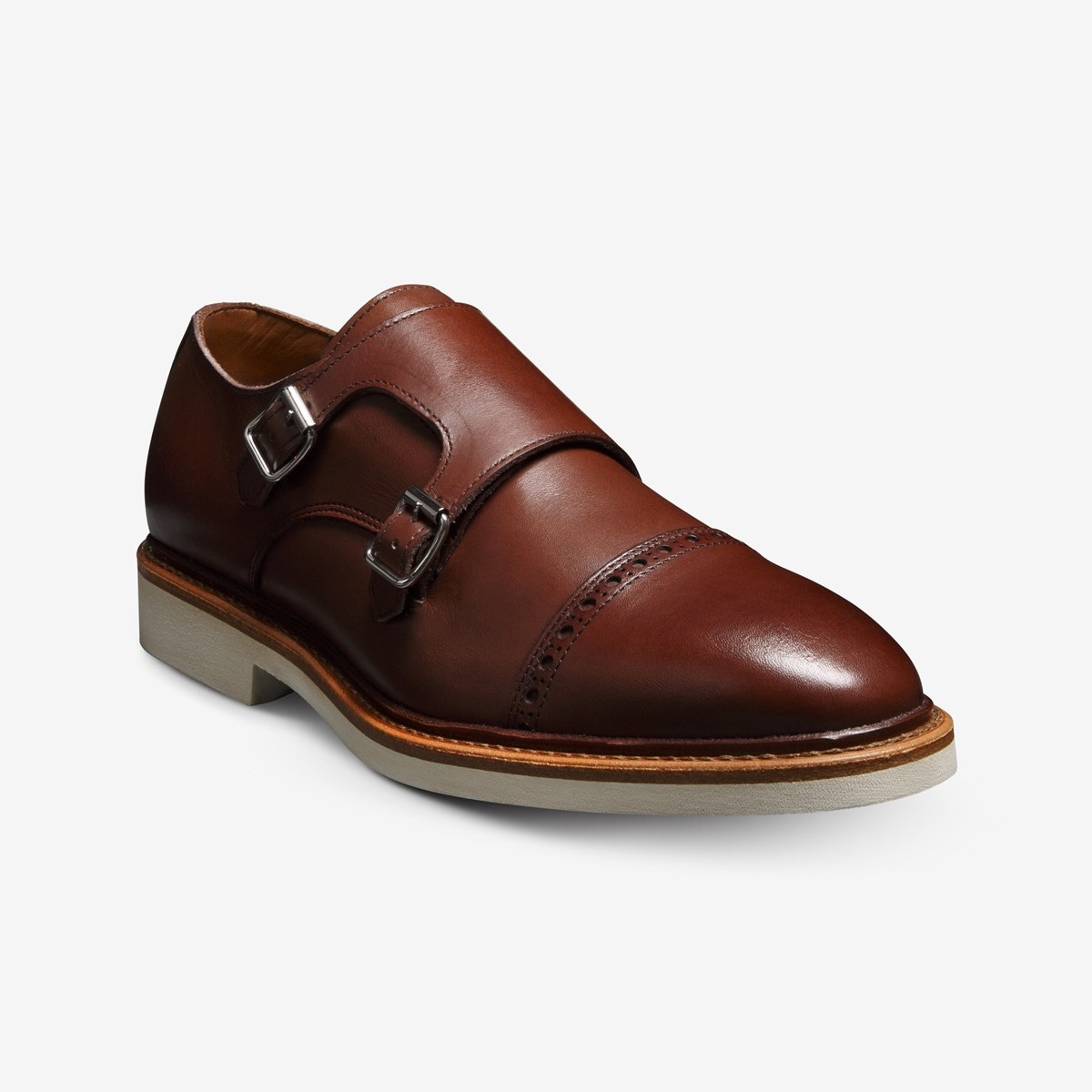 Men's Brown Monk-Strap Shoes